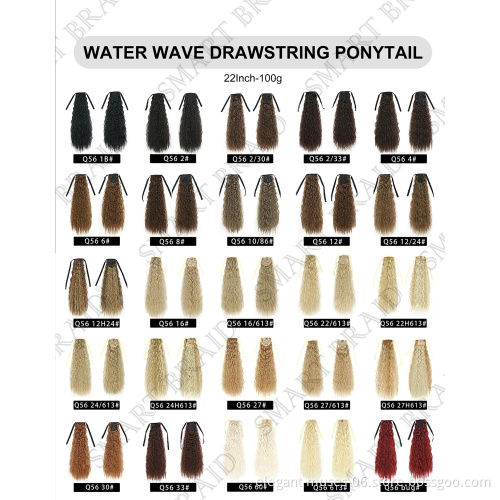 wrap around claw clip drawstring straight kinky ponytail braid ponytail hair extensions synthetic hair ponytail synthetic hair